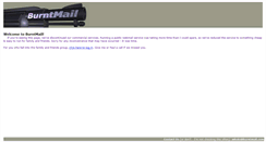 Desktop Screenshot of burntmail.com