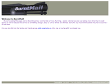 Tablet Screenshot of burntmail.com